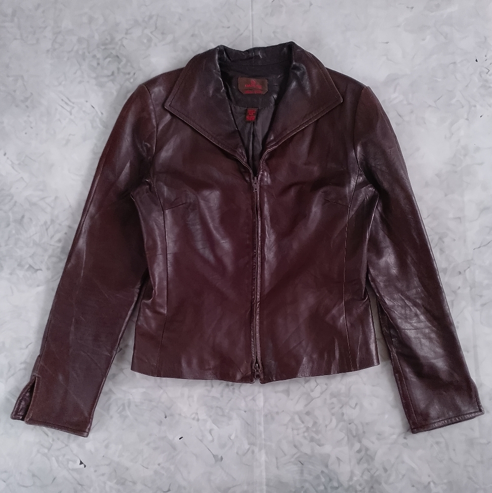Vintage 90s Danier Italian Leather Jacket - Picture 2 of 7
